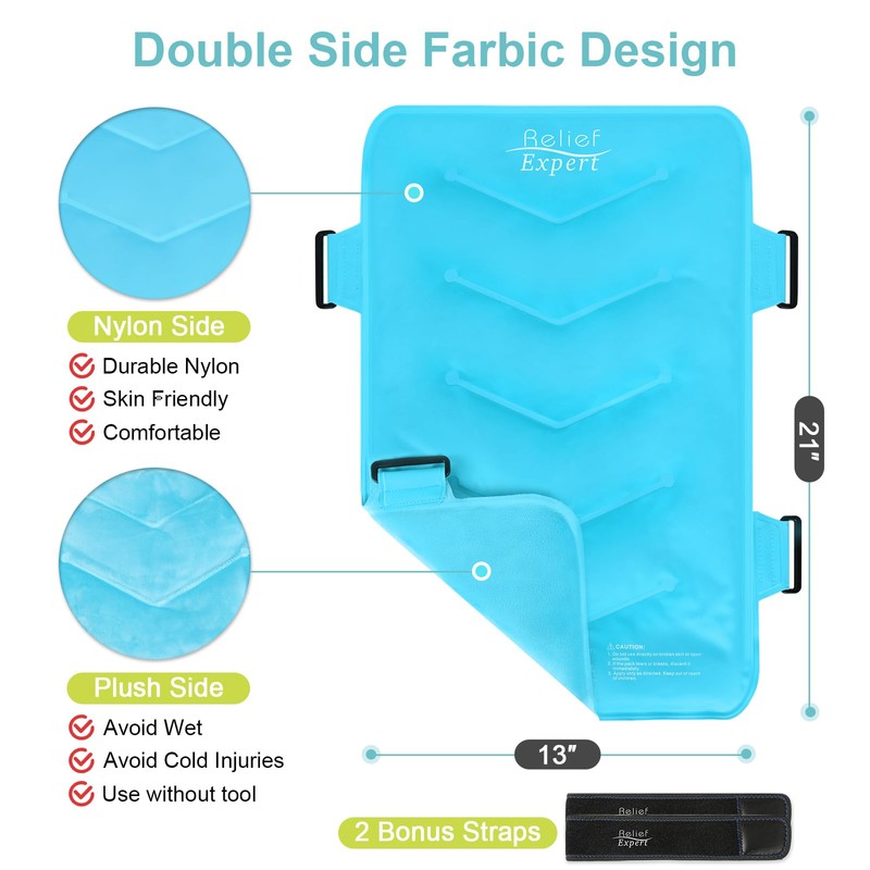 Relief Expert Extra Back Large Ice Pack (13”x21”) - Reusable
