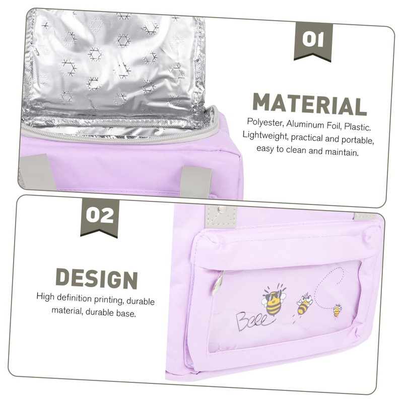 CIYODO Handheld Food Box Bag Picnic Box Pouch Reusable Lunch