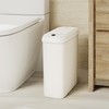EKO Automatic Bathroom Trash Can with Lid, 2.6 Gallon Slim