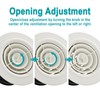HG POWER 4 Inch Soffit Vent，Round Air Vent Cover with