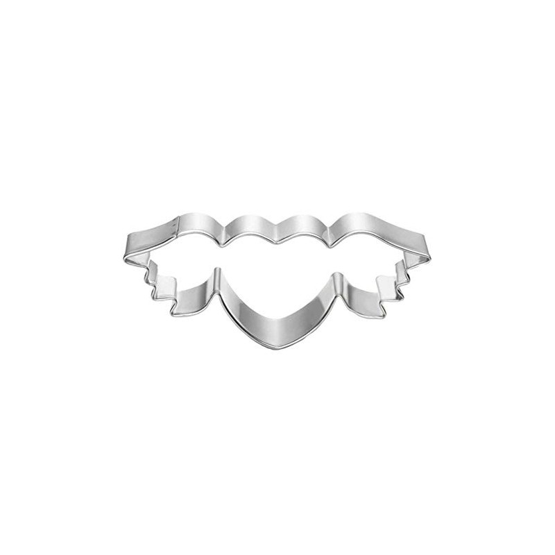 WJSYSHOP Heart with Wings Shape Cookie Cutter
