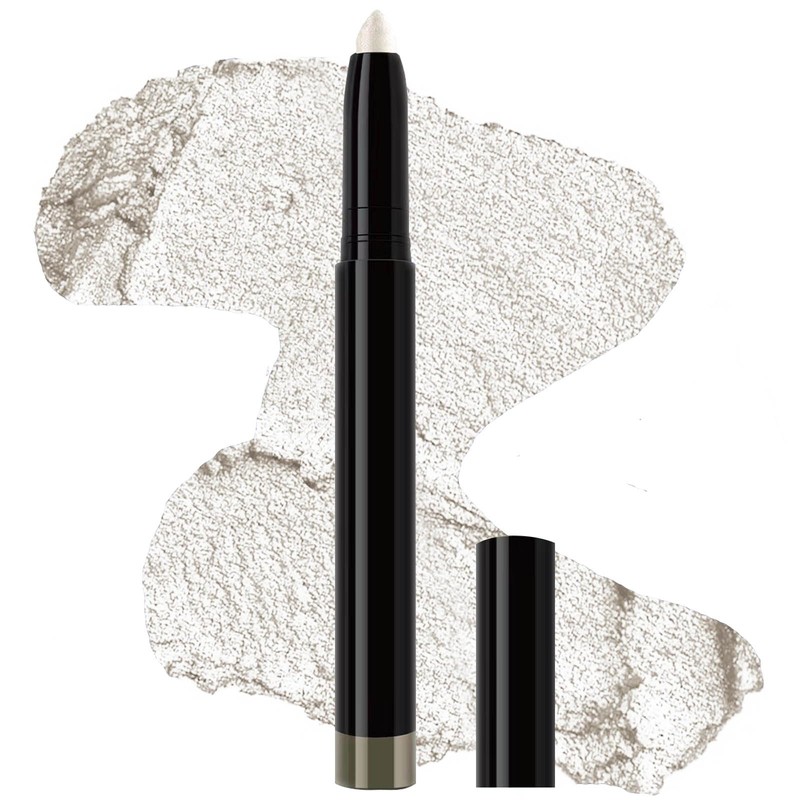 White Eyeshadow Stick Smooth Cream Eyeshadow Pencil, Waterproof Long Lasting