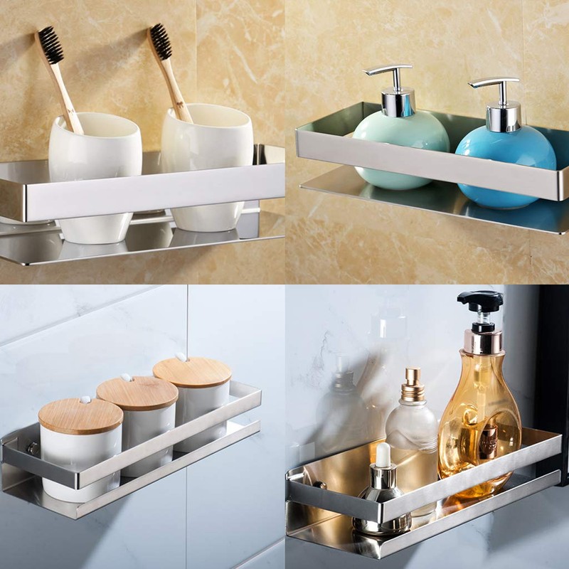 OwnMy Bathroom Shower Shelf Stainless Steel Bath Kitchen Basket Shower