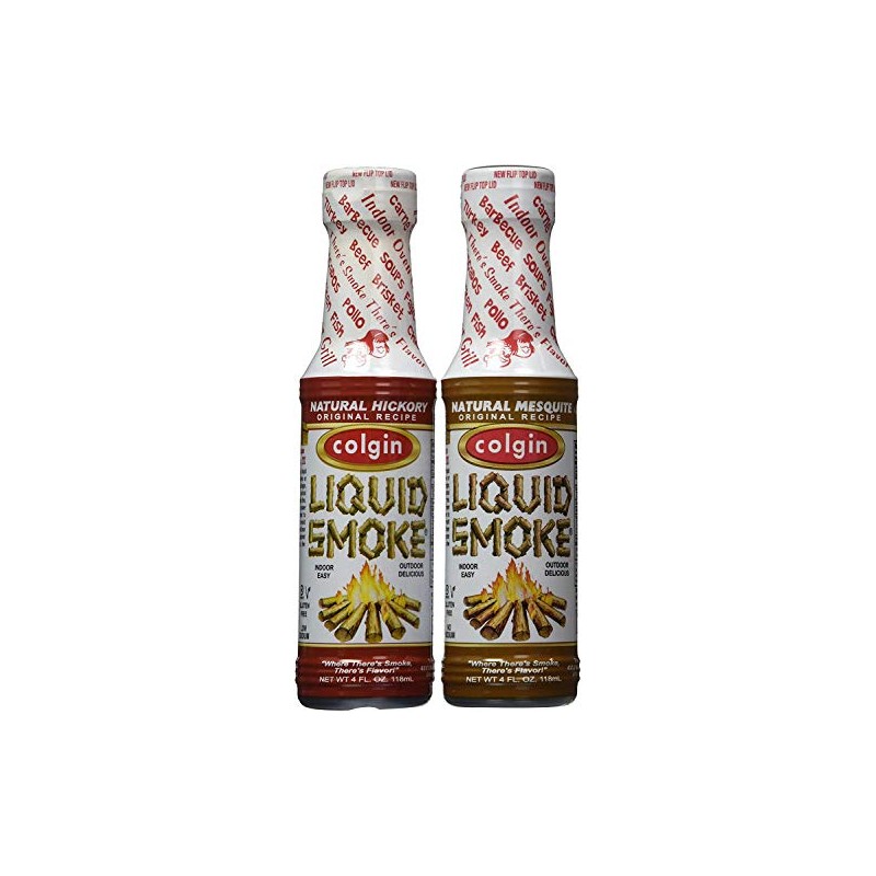 Colgin Hickory & Mesquite Liquid Smoke (4 oz each) Bundle