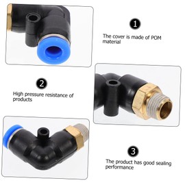 12Pcs 90 Degree Air Pipe Quick Connect Right Angle Tube Fittings for Efficient Sealing Performance