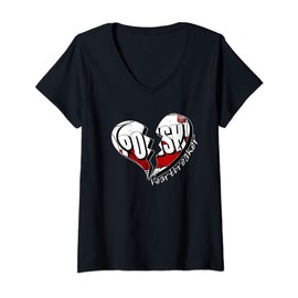 Womens Poland's number one heartbreaker - Polish heartbreaker V-Neck T-Shirt