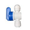 Malida 3/8"x3/8" Tube Ball Valve Quick Connect Shut Off for