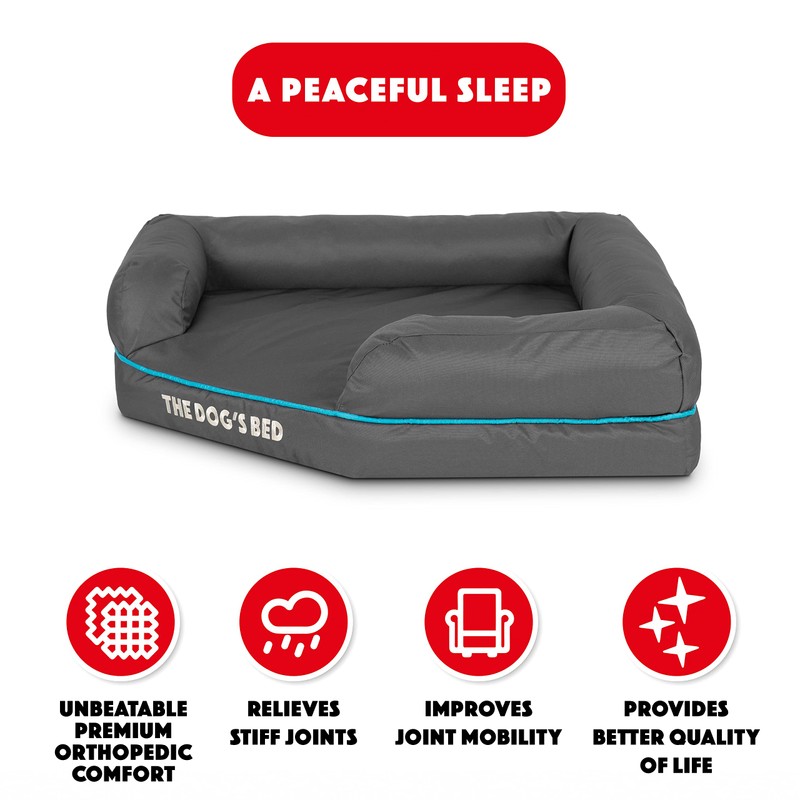 The Dog’s Bed Orthopedic Memory Foam Corner Dog Bed, Oxford