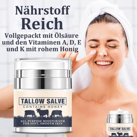 Soleneva Beef Tallow Face Cream Deeply Moisturises