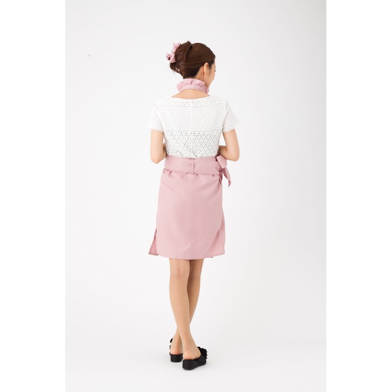 TO132 Cute Fashionable Women's Frill Apron, Pink