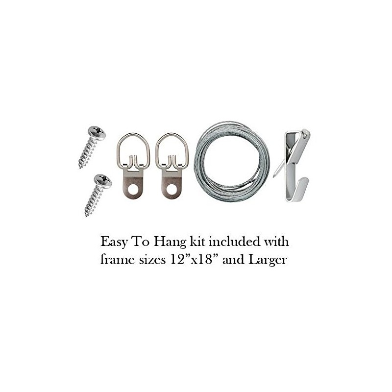 Rustic Hardwood Frame (8x10, Rustic Black & Silver)