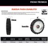 DOGOTULS RD5001 Rueda Diablo 4" Un Balero