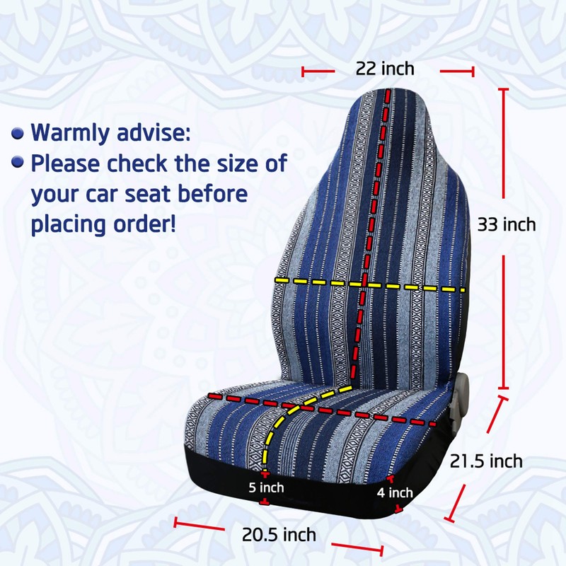uxcell Universal Baja Seat Cover Universal Durable Bucket Seat Cover