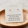 Philip Jones Mother and Daughter Quote Heart Earrings Created with