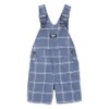 Oshkosh Boy World's Best Overalls, Blue Plaid, 5T