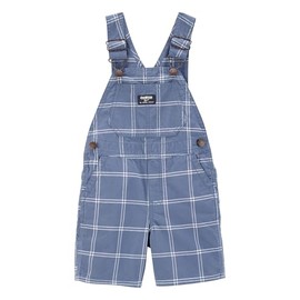 Oshkosh Boy World's Best Overalls, Blue Plaid, 5T