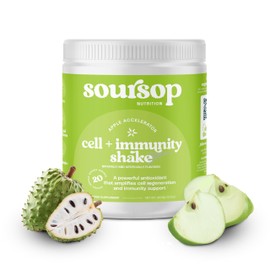 Soursop Nutrition Cell + Immunity Support Superfood Shake | with Soursop, Organic Irish Sea Moss, Turmeric, + Essential Vitamins | Apple Accelerator