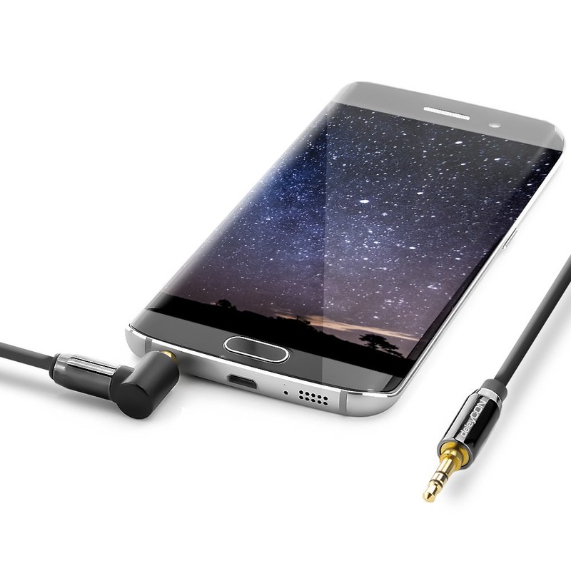 DeleyCON Jack Cable AUX Cable 90° Jack Cable 2m