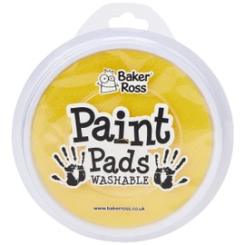 Baker Ross EV940 großes Malkissen für Kinder, Fingermalerei für Kunst-und Bastelprojekte (1 Stück), gelb