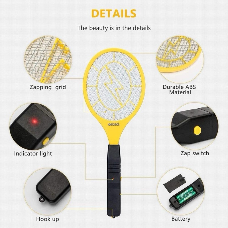 OSTAD Electric Fly Swatter Battery Powered. Brand NEW With batteries