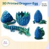 3D Printed Dragon,Dragon Eggs with Dragon Inside,12''Full Articulated Crystal Dragon,Dragon