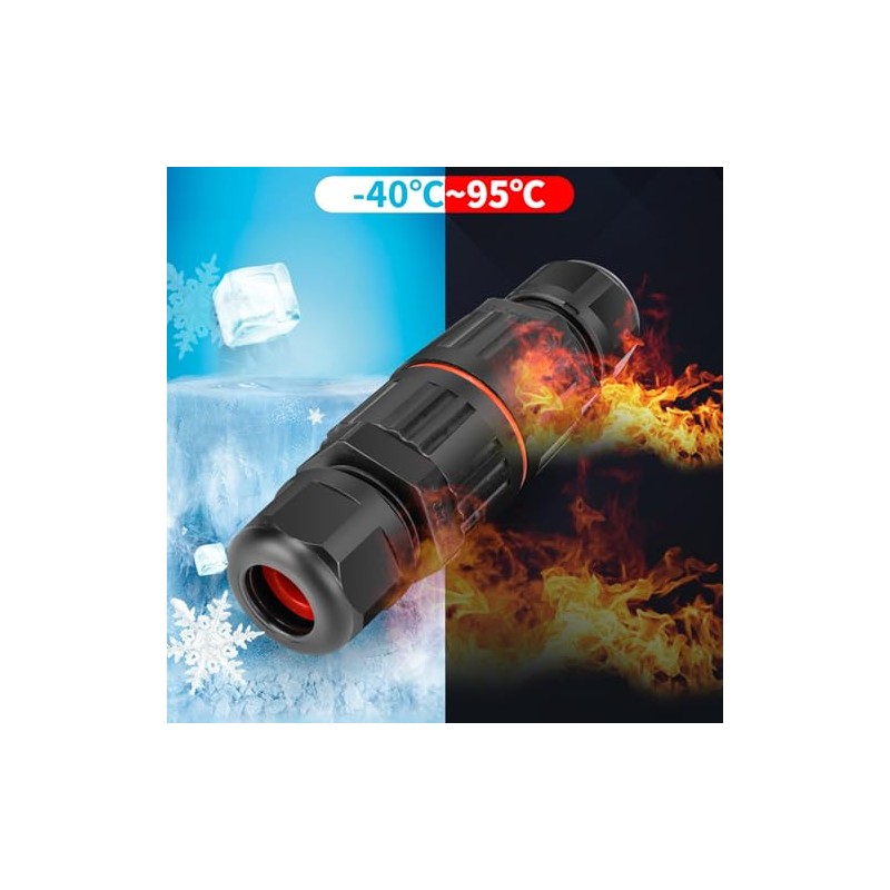Conector de cable eléctrico a prueba de agua 10PCS, Conectores