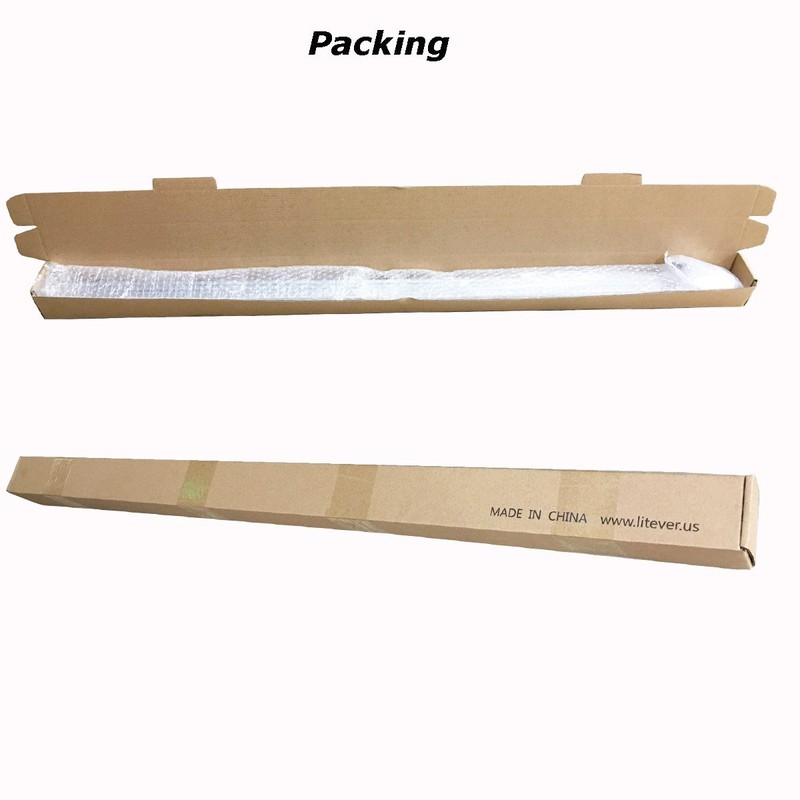 Litever 4 Pack 1M/3.3ft Aluminum LED Channels for DIY Up-Down