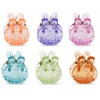 iscream Set of 20 Colorful .4" Mini Bunny Shaped Claw