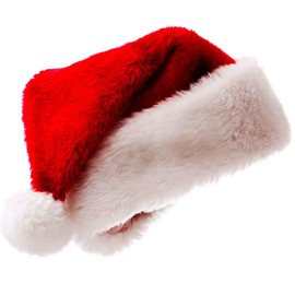 Longsing Christmas hat, Santa hat, Santa hat, red Santa hat, velvet fabric, unisex, Xmas SDM