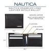 Nautica Men's Classic Leather Bifold RFID Wallet (Available in Smooth