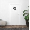 Round Door Sign Diameter 15 cm Wreath Chalk Board Vintage