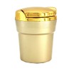 F68DS Car Ashtray with Lid LED Lighting Drink Holder Portable
