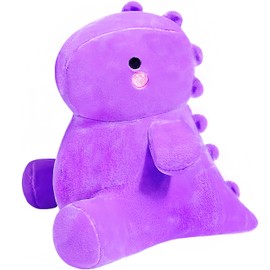 NuomiYue Purple Dinosaur Stuffed Animal, Kawaii 10 Inch Dino Plushies for Girls, Boys, Soft Dinosaur Stuffed Animals Plush Toy for Kids, Babies, Classroom Prizes, Party Favors, Dino Plush Toys Gift