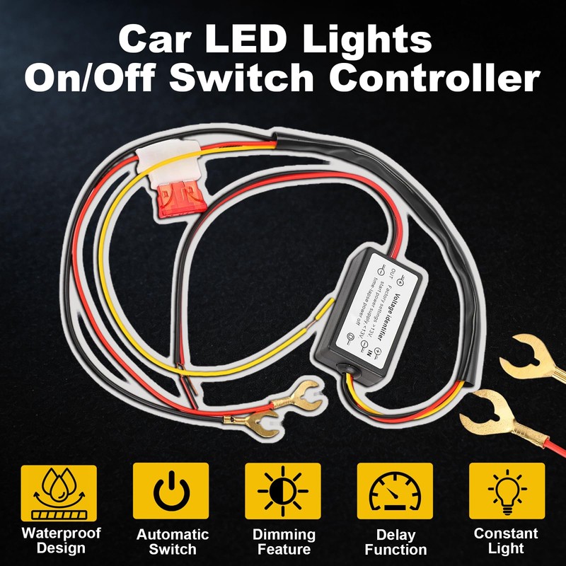 Leapiture DRL Control Module Daytime Running Lights Dimmer Automatic On/Off