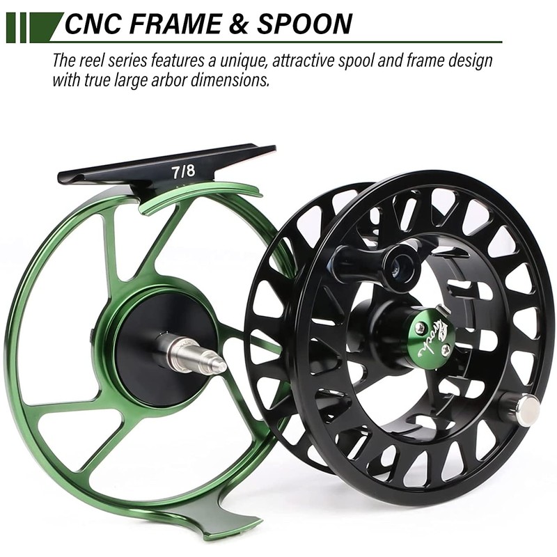 CNC-machined Aluminum Alloy Body Fly Fishing Reel SOL II WT
