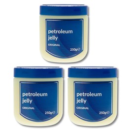 ZOPPER Petroleum Jelly 250g - Original Petroleum Jelly Ideal for Cracked, Dry Skin and Eczema relief Skin Protection and Healing Soothing Properties -3pk
