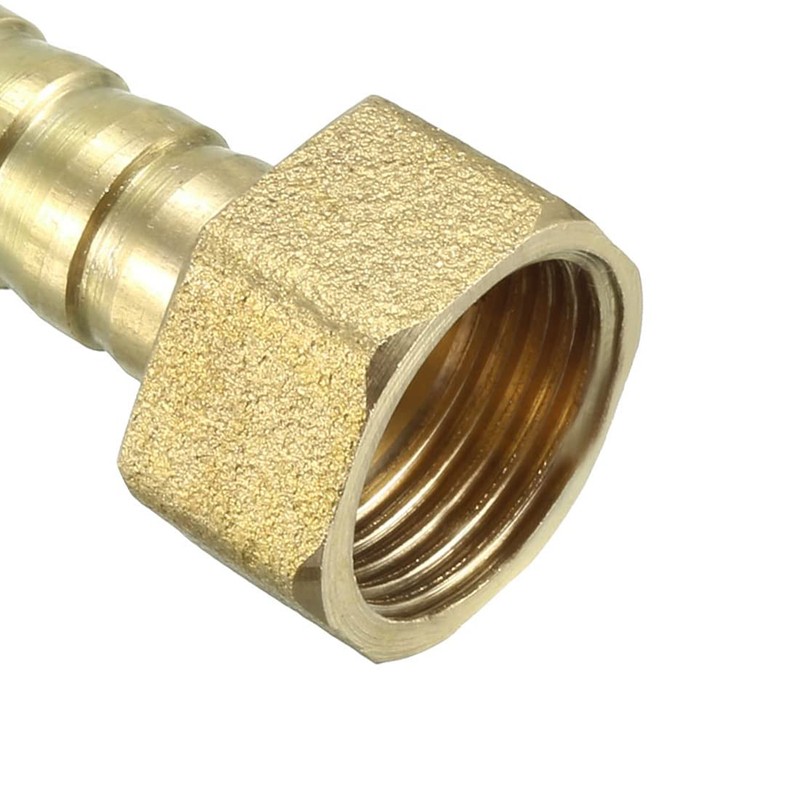 sourcing map Brass Barb Hose Fitting Connector Adapter 10mm Barbed