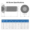 MroMax M6 x 10mm Machine Screws Hex Socket Round Head
