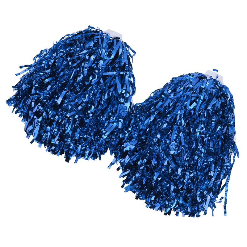2PCS Cheerleading Pom Poms with Hard Handle Handheld Party Shakers