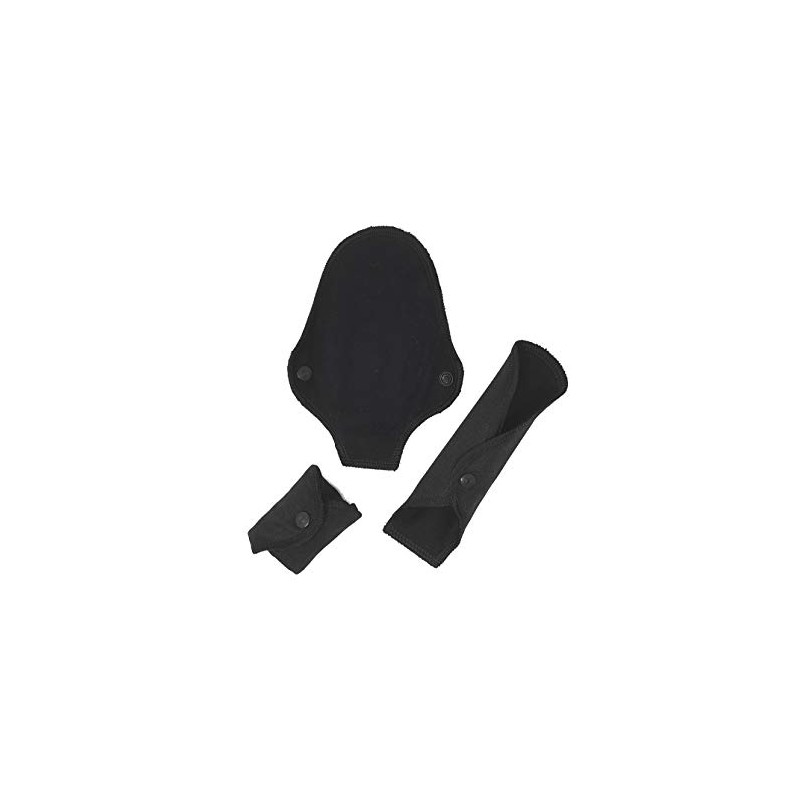 ImseVimse Washable Sanitary Pads Black Panty Regular or Night