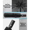 HW CASA Folding Umbrella, Windproof Auto Open, 105cm Large Umbrella