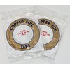 2 Rolls/Pack 7/32 Edco Copper Foil (Copper Backed