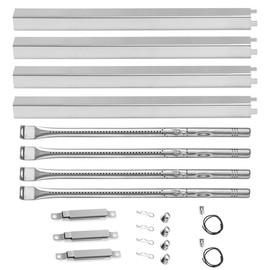 Grill Rplacement Parts for Charbroil Performance 4 Burner 463365021 463365522 463352521, 5 Burner 463448021, 4-Burner 463366022, G325-0002-W1 Heat Plate, G327-2100-W1 Burner, Igniter, Crossover Tube