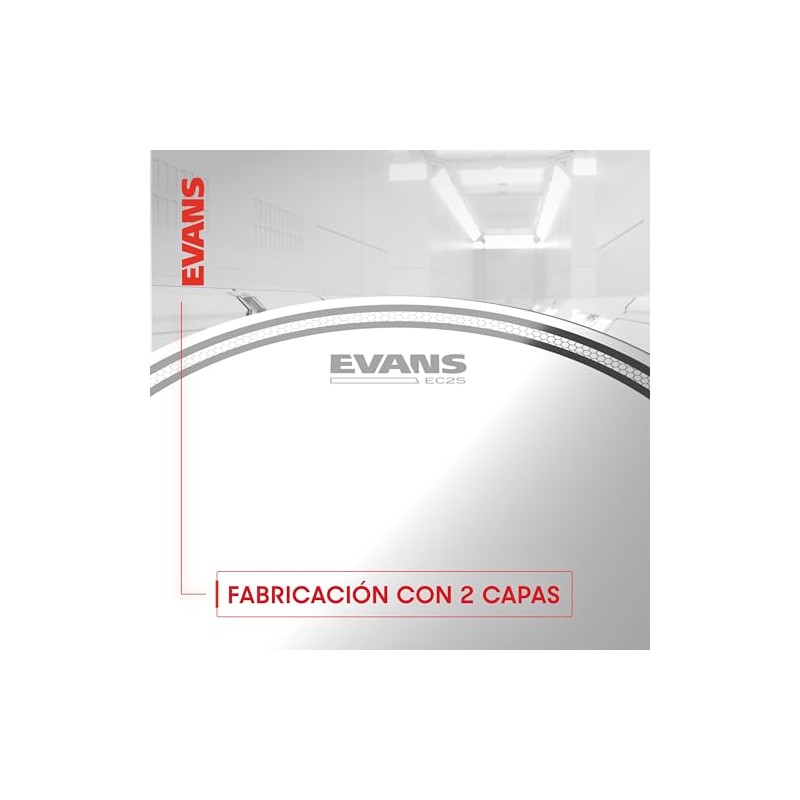 EVANS | EC2S Clear | Parche para Tom | 16
