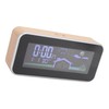 Digital Projection Alarm Clock VA HD Color Screen Wooden Weather