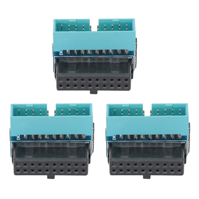 3Pcs Mainboard Power Adapter 19Pin to 90 Degree Connector DIY