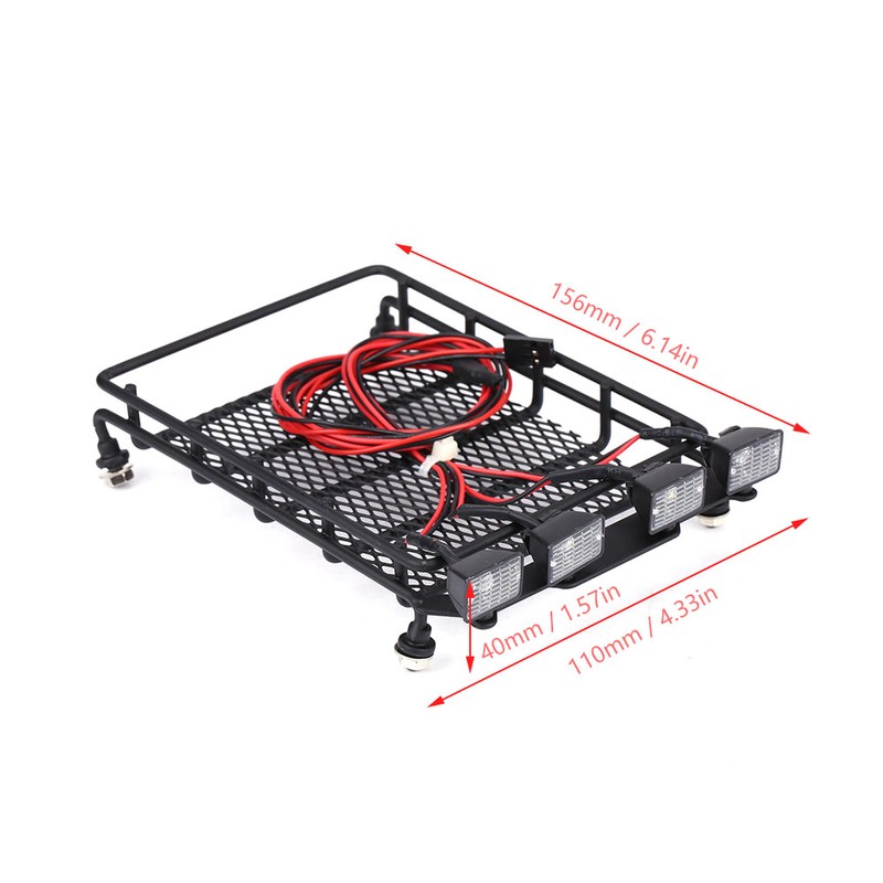 Middle Size Roof Rack Luggage With LED Lights Quadrate for
