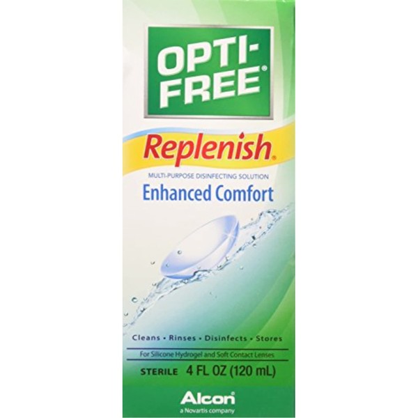 Opti-Free Opti-Free replenish solution for contact lenses 4 Fl oz