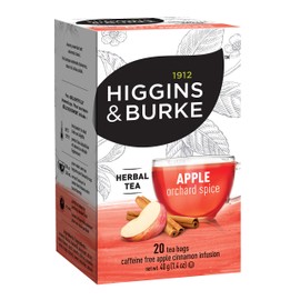 Higgins & Burke Herbal Tea, Apple Cinnamon, 20-Count