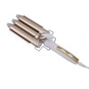 25mm Curling Iron Wand Adjust Temperature Fast Heating 3 Barrel